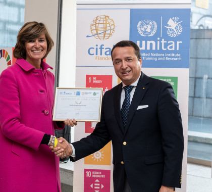 United Nations SDG Pioneer certificate